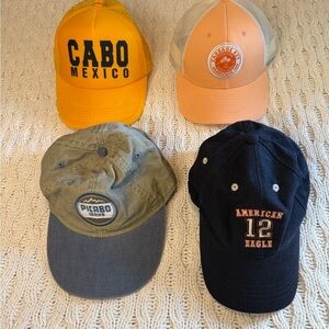 Set of Four Casual Caps